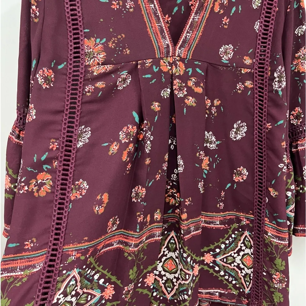 Knox Rose medium shirt floral top blouse - Image 3