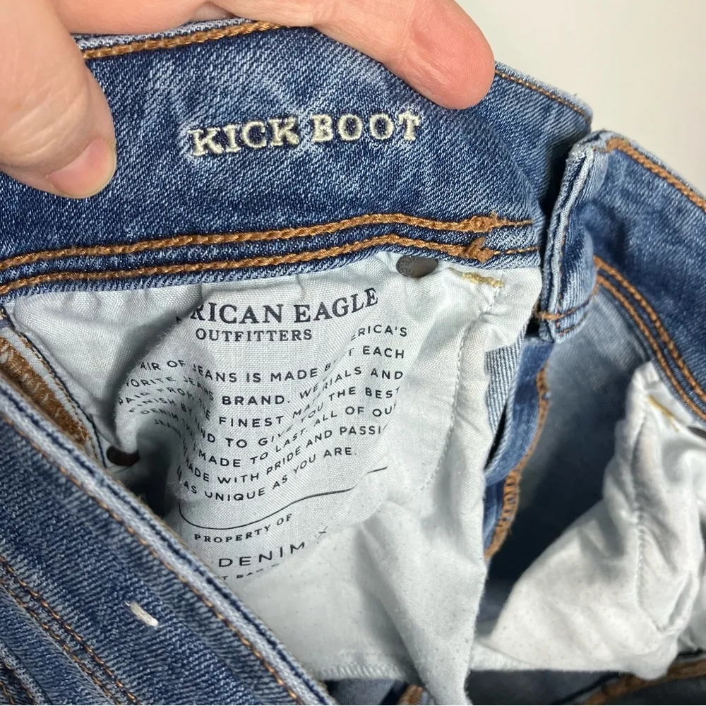 American Eagle Outfitters kick boot cut jeans size 10 - Image 9