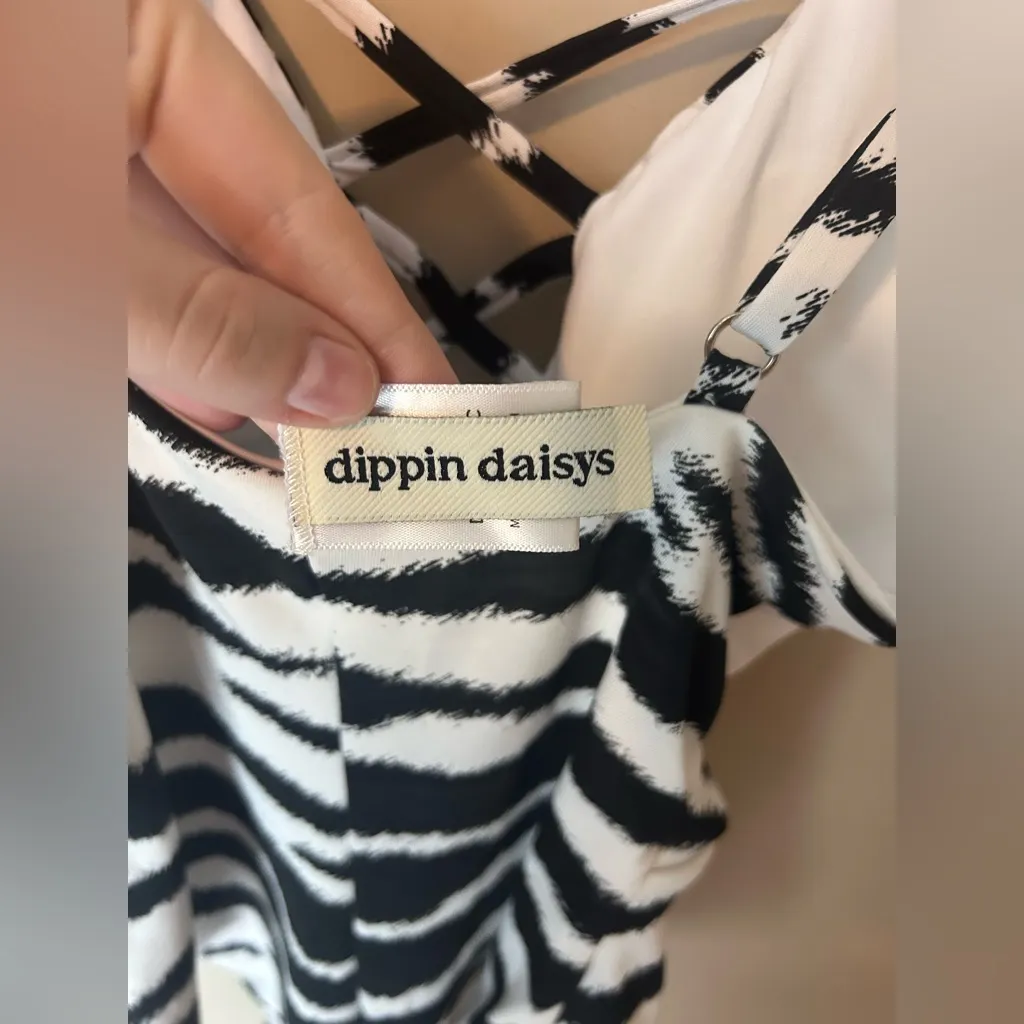 NWT Dippin’ Daisy’s One Bliss Zebra Print One Piece Bathing Suit Size XS - Image 6