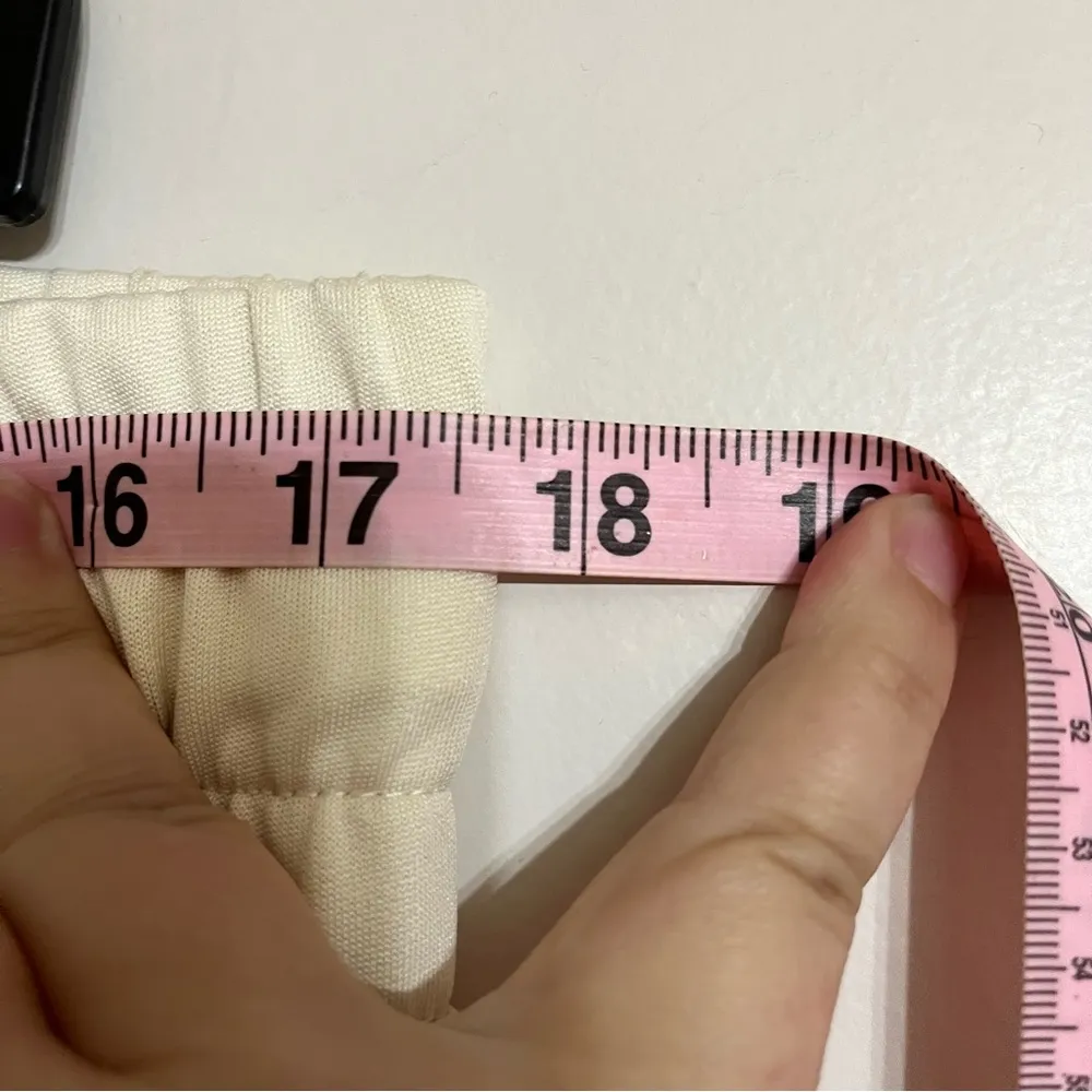 Women’s Reebok Tan / Cream Athletic Track Pants Drawstring Size Extra Large‎ XL - Image 5