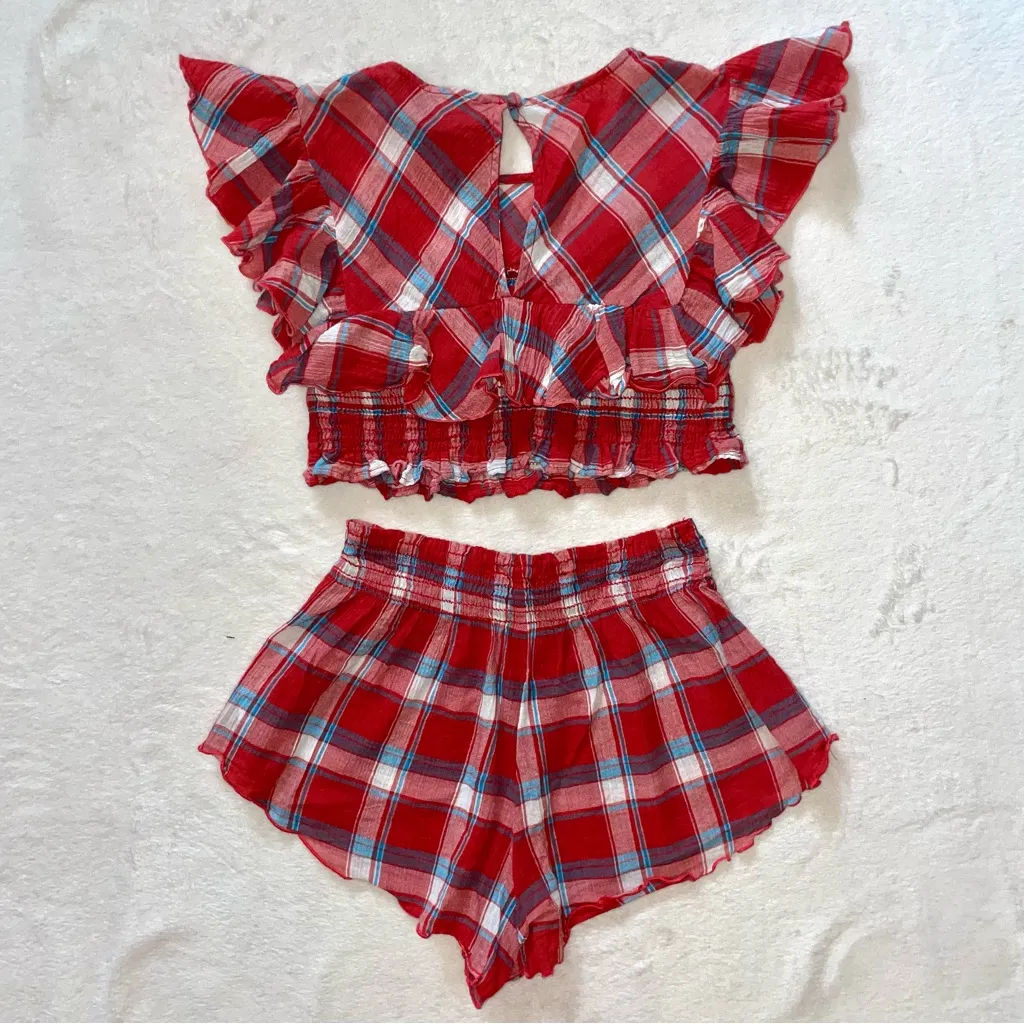 Womens PLANET BLUE LIFE Two Piece Cecily Top & Beach Bunny Short Set size Small - Image 4