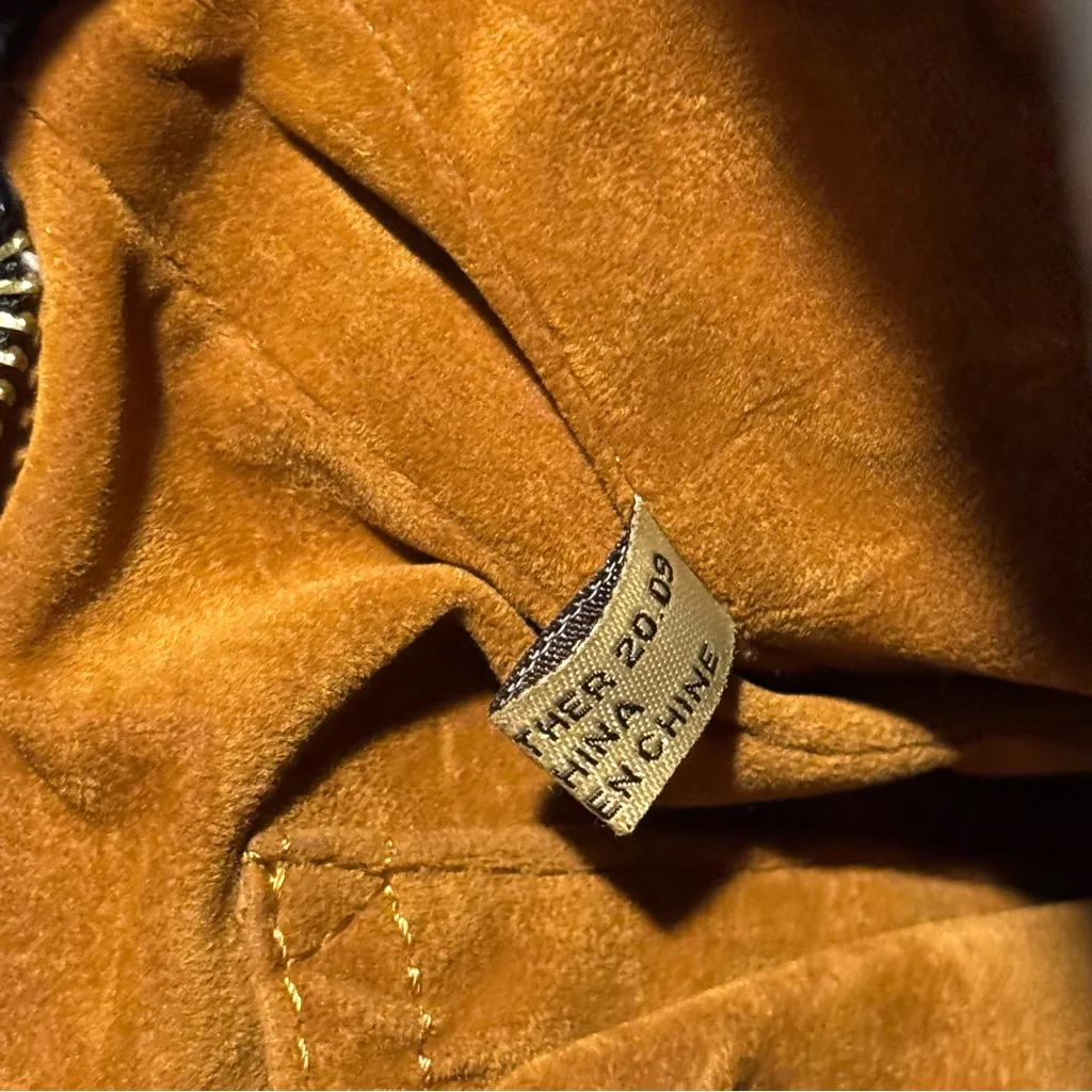 Patricia Nash Animal Print Poppy Tote Leather Shoulder Bag Boho Tassel Classic - Image 8