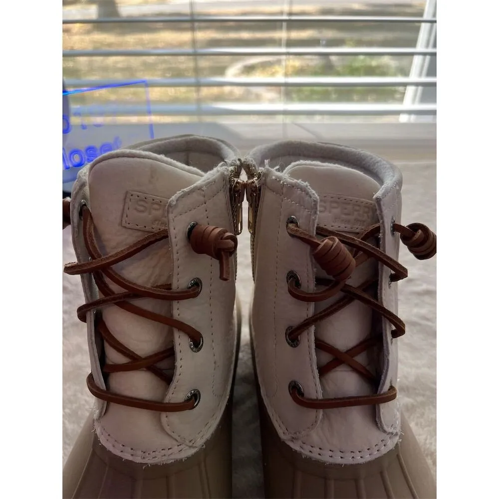 Sperry Women's Saltwater Core Leather Rain Boots Multicolor Size 8 - Image 3