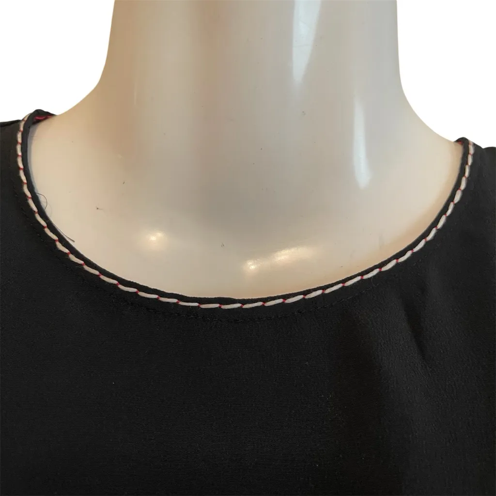 Marni Black Boxy Long Sleeve Blouse Size 40 - Image 3