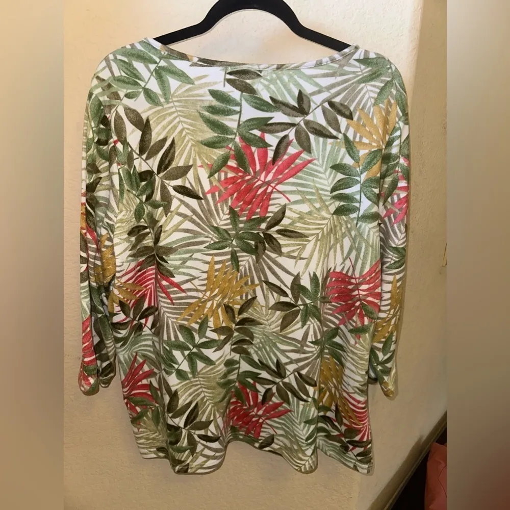 Rebecca Malone Tropical Long Sleeve Sweater Plus Extra Large - Image 4