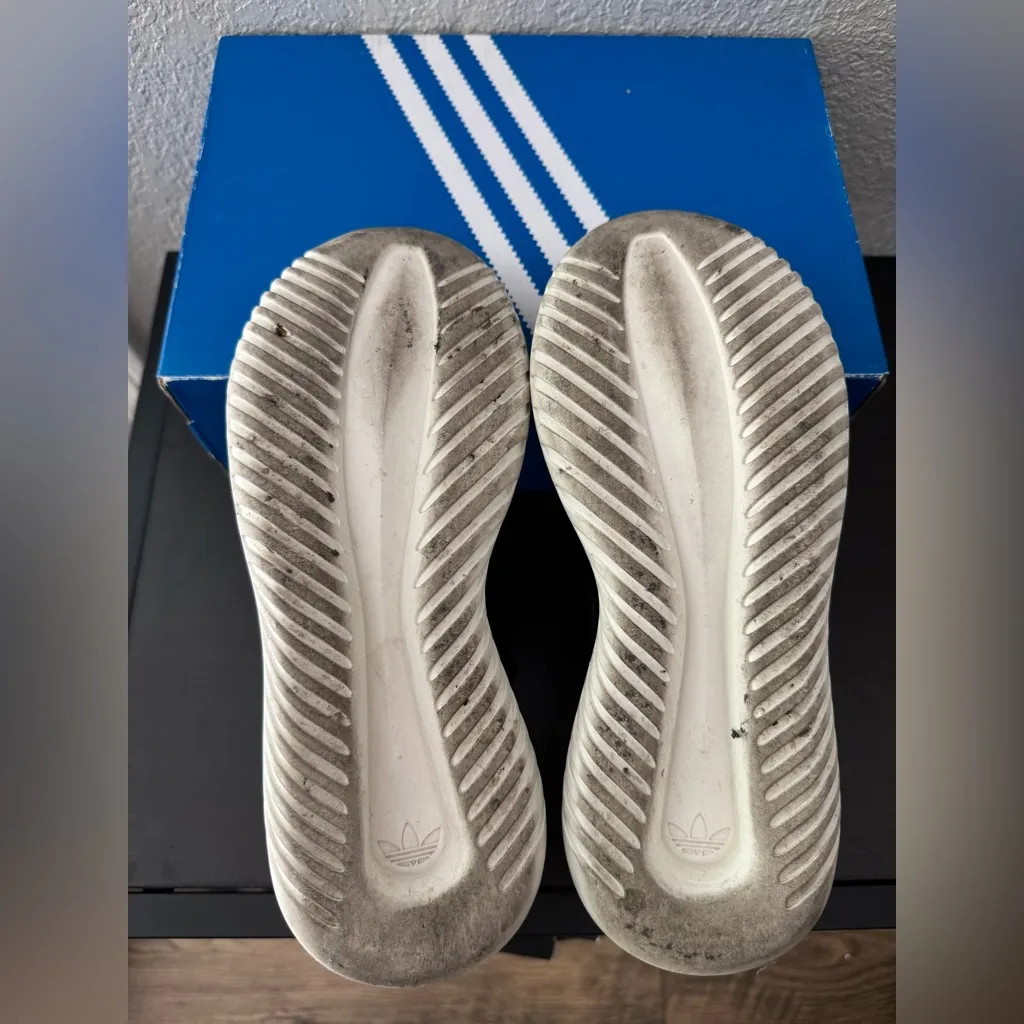 Adidas Tubular Defiant Black White Soles Casual Trendy Sneakers 6 6.5US - Image 5