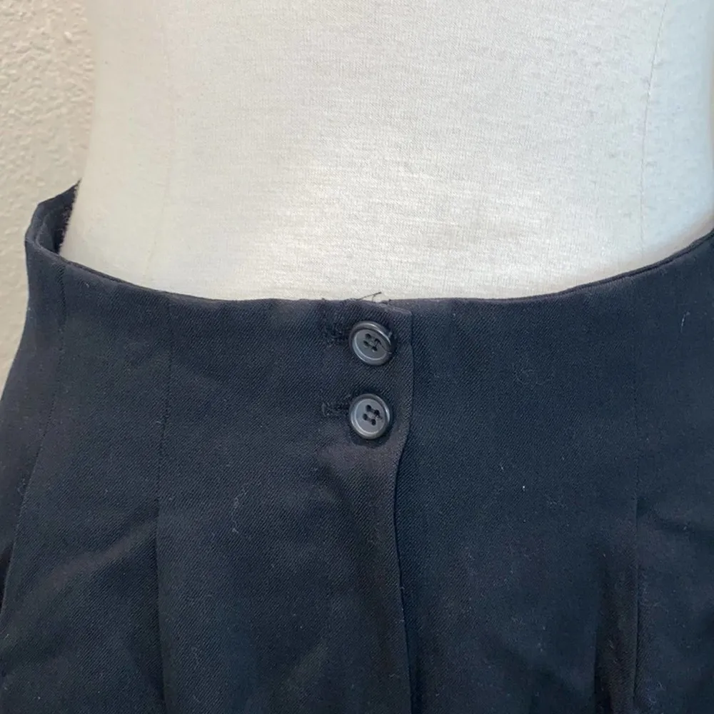 Christian Dior Black Midi Pleated Skirt w/ Pockets EUC Sz 10 Vintage Designer - Image 2