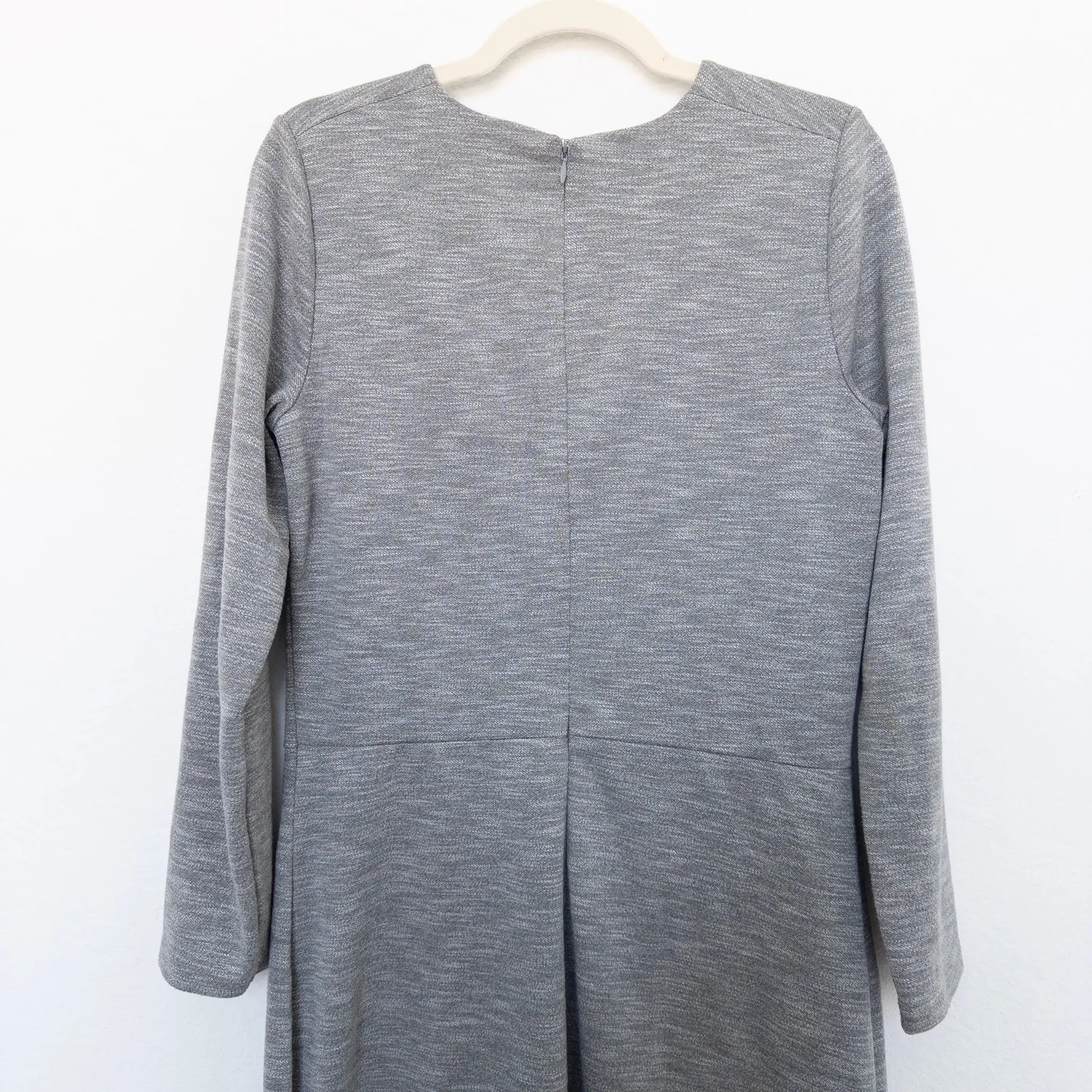 Old Navy Womens Dress Size L Gray Long Sleeve Sheath Work Office Minimalist‎ - Image 8