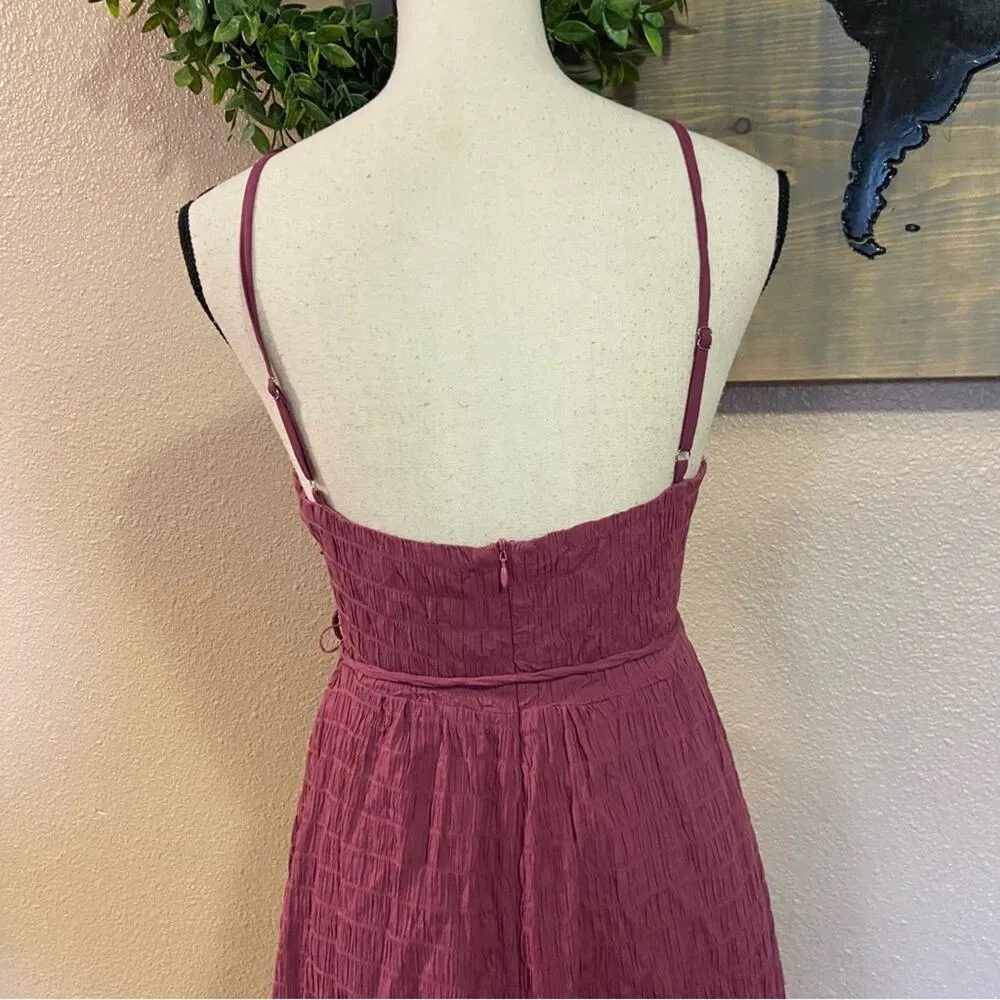NWOT Lulus Cue the Cuteness Mauve Purple Twist-Front Midi Dress - Image 7