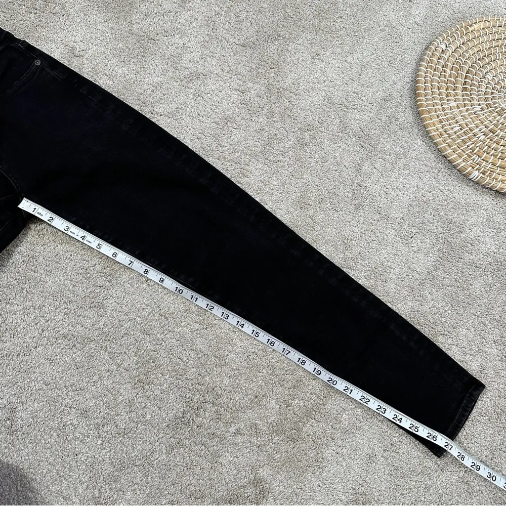 Agolde Women’s Sophie Mid Rise Ankle Skinny Jeans Zip Fly in Sane Black 26 - Image 16