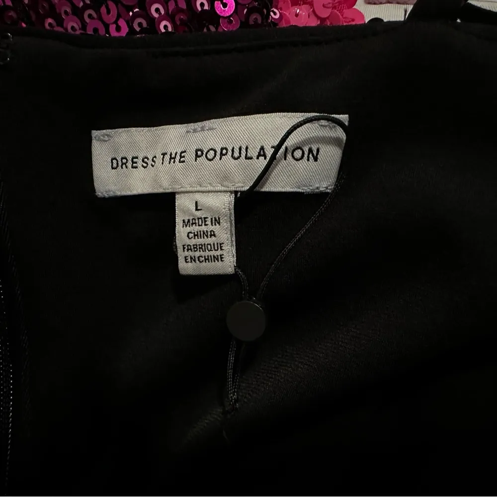 Dress the Population Paloma Sequin mini dress - Violet/Multi Large L - Image 8