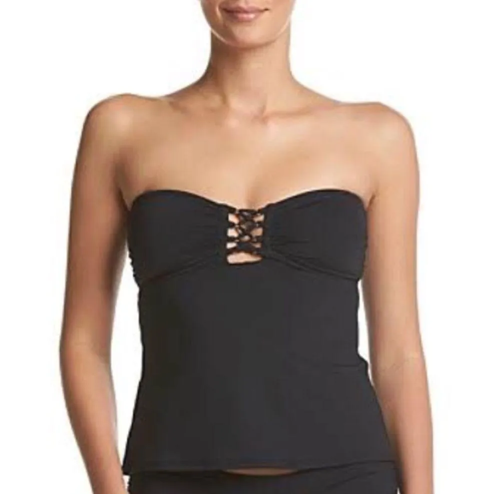 Micheal Kors Lace Up Tankini Black Size XSmall - Image 2
