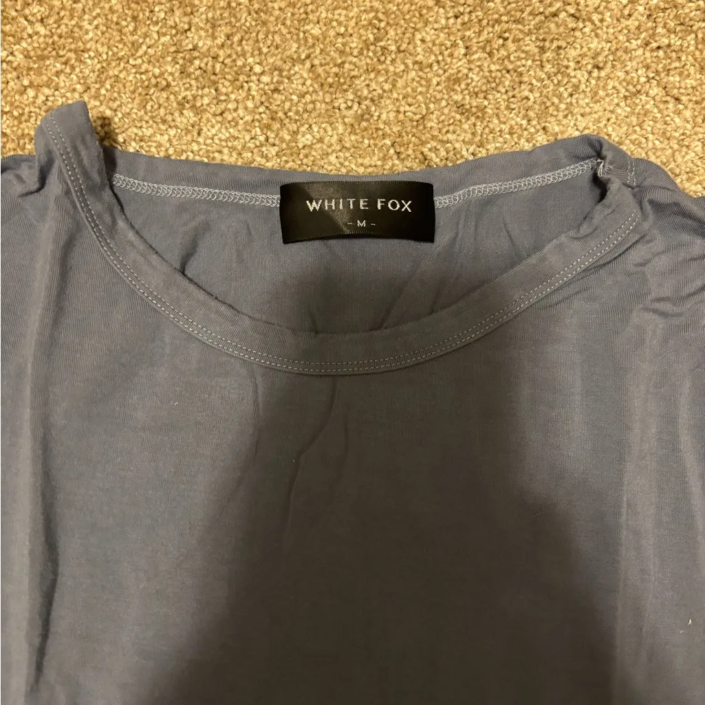 White Fox Fitted Tee - Image 2