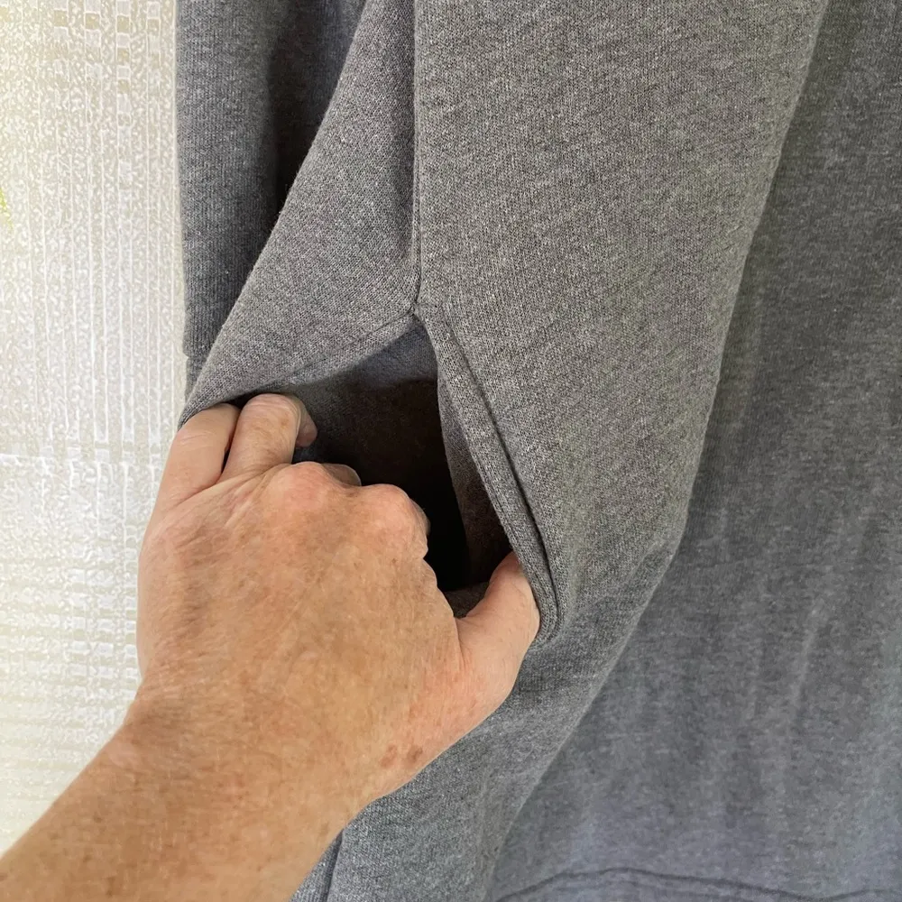 Cherryloom super soft gray hoodie night shirt Size M Size M - Image 3