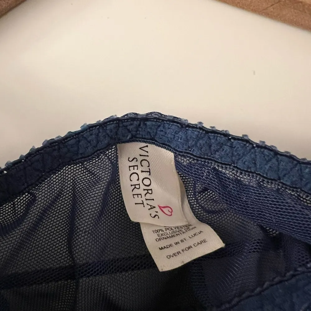 Victoria’s Secret vintage mesh sheer lace Midi nightgown open front push up L - Image 5