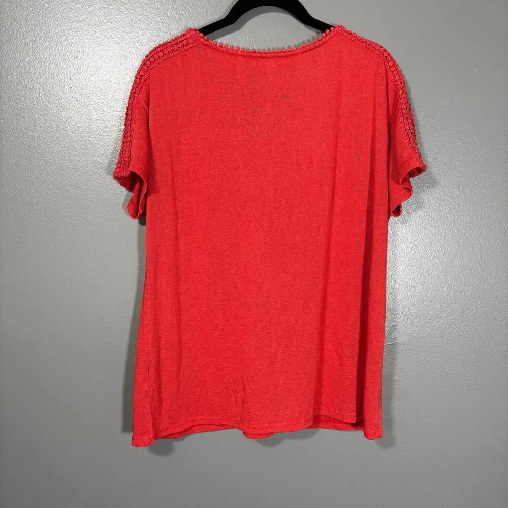 Modern Canvas Women's Orange Boho Knit Top - Image 6