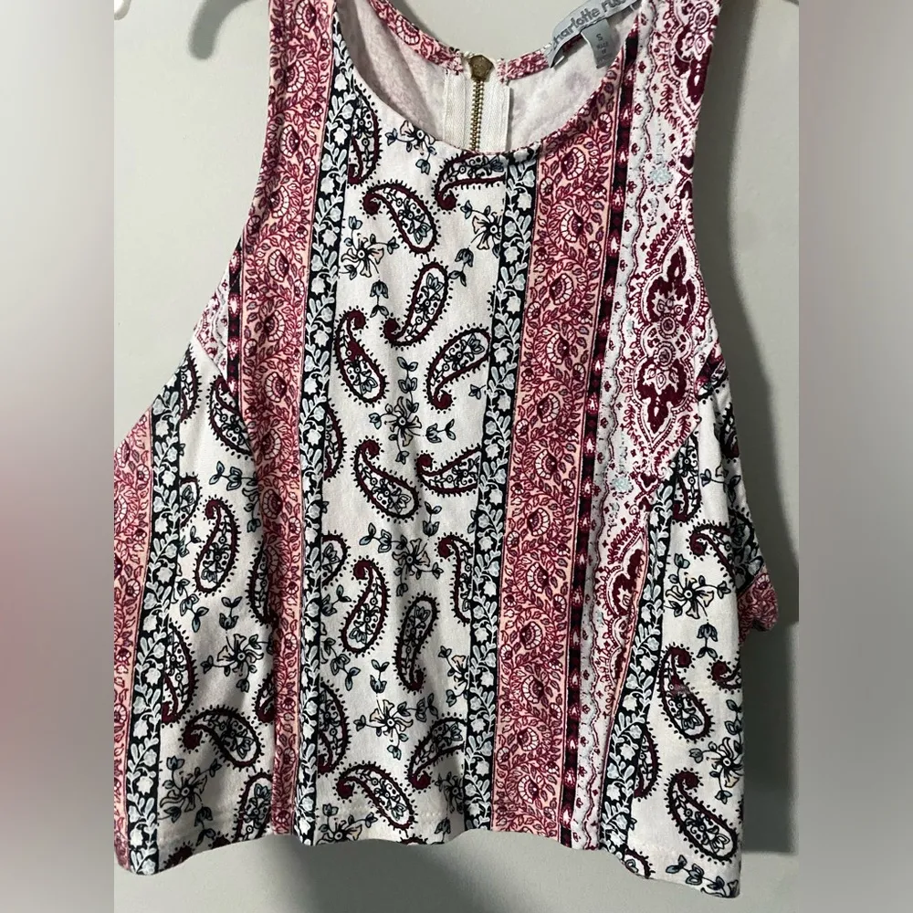 Charlotte Russe Paisley Tank Top - Image 3