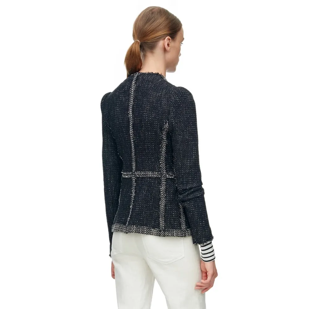 Rebecca Taylor structure tweed blazer Sz 2 - Image 2