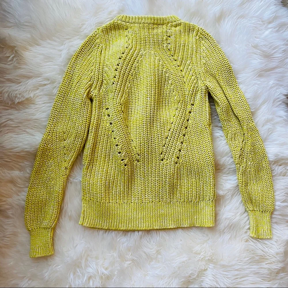 🍀Lucky Brand🍀Yellow Chunky Crew Neck Sweater - Image 7