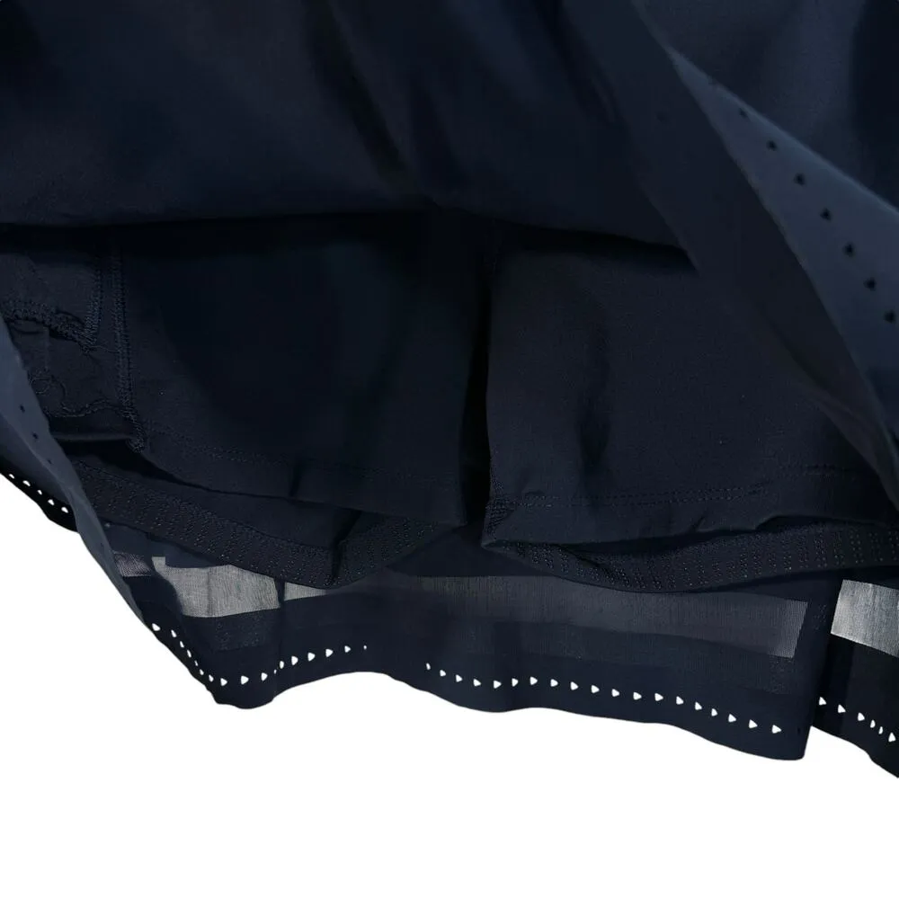 Athleta Small Stealth Trucool Skort Layered Zip Pocket Attached Briefs Navy Blue - Image 4