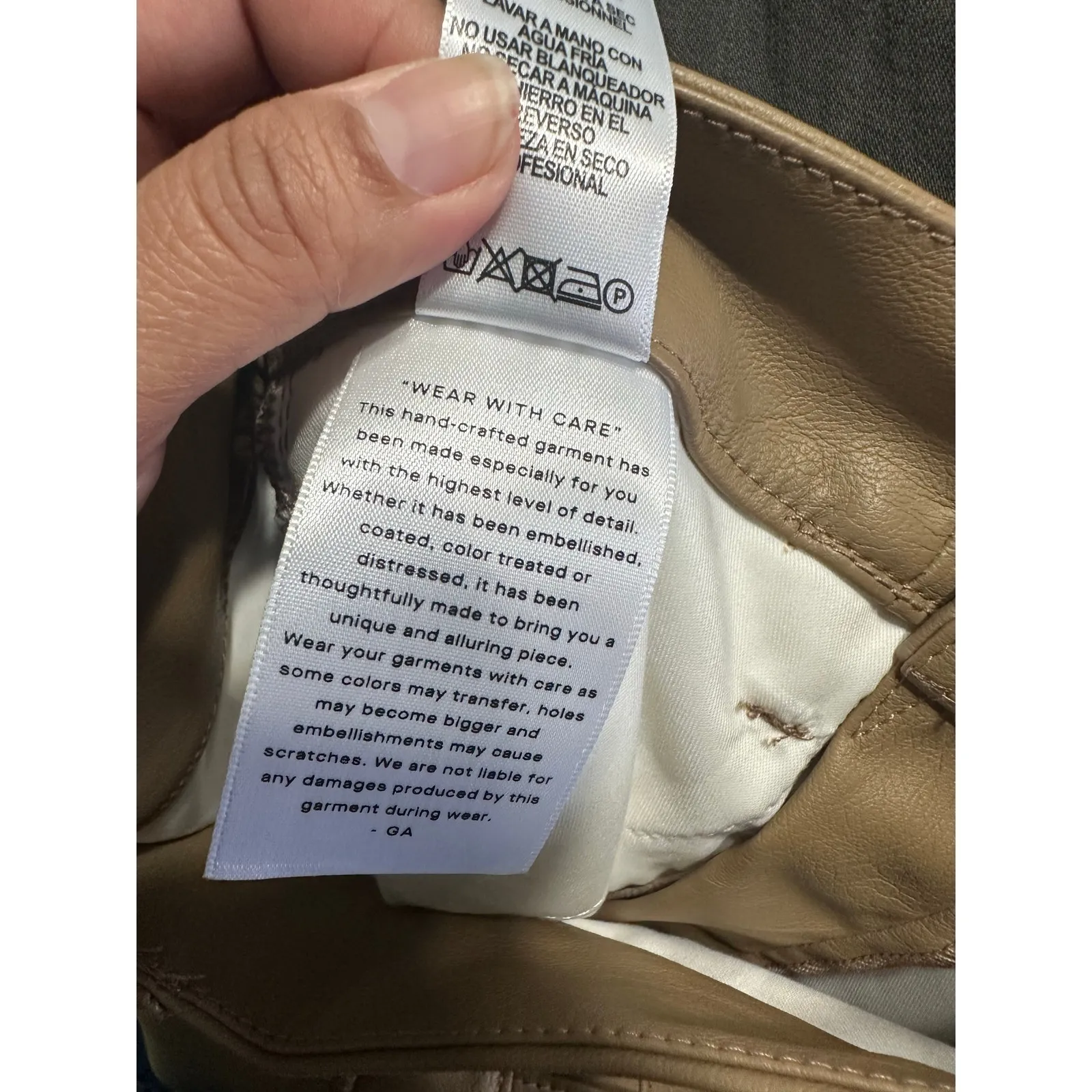 Good American “Better Than Leather” Good Boy Faux Leather Pants Sleek High-Rise - Image 9