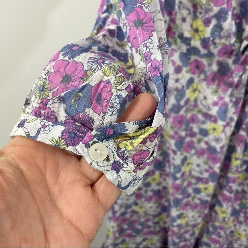 NWT ModCloth Ruffling For Flowers V-Neck Ditzy Floral Print Midi Dress Size 2‎ - Image 10