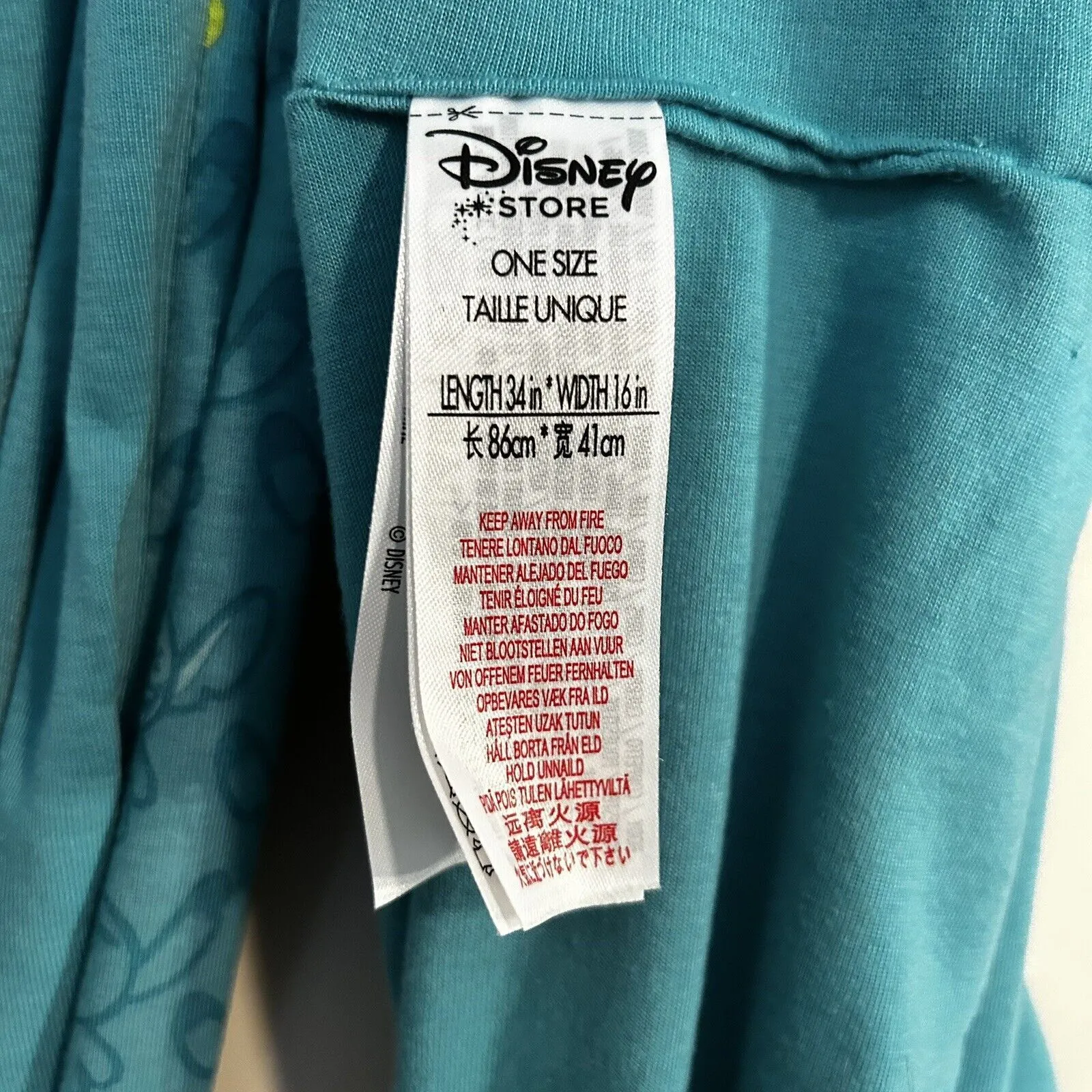 Disney Lilo And Stitch Infinity Scarf Aqua 34" × 16" - Image 5