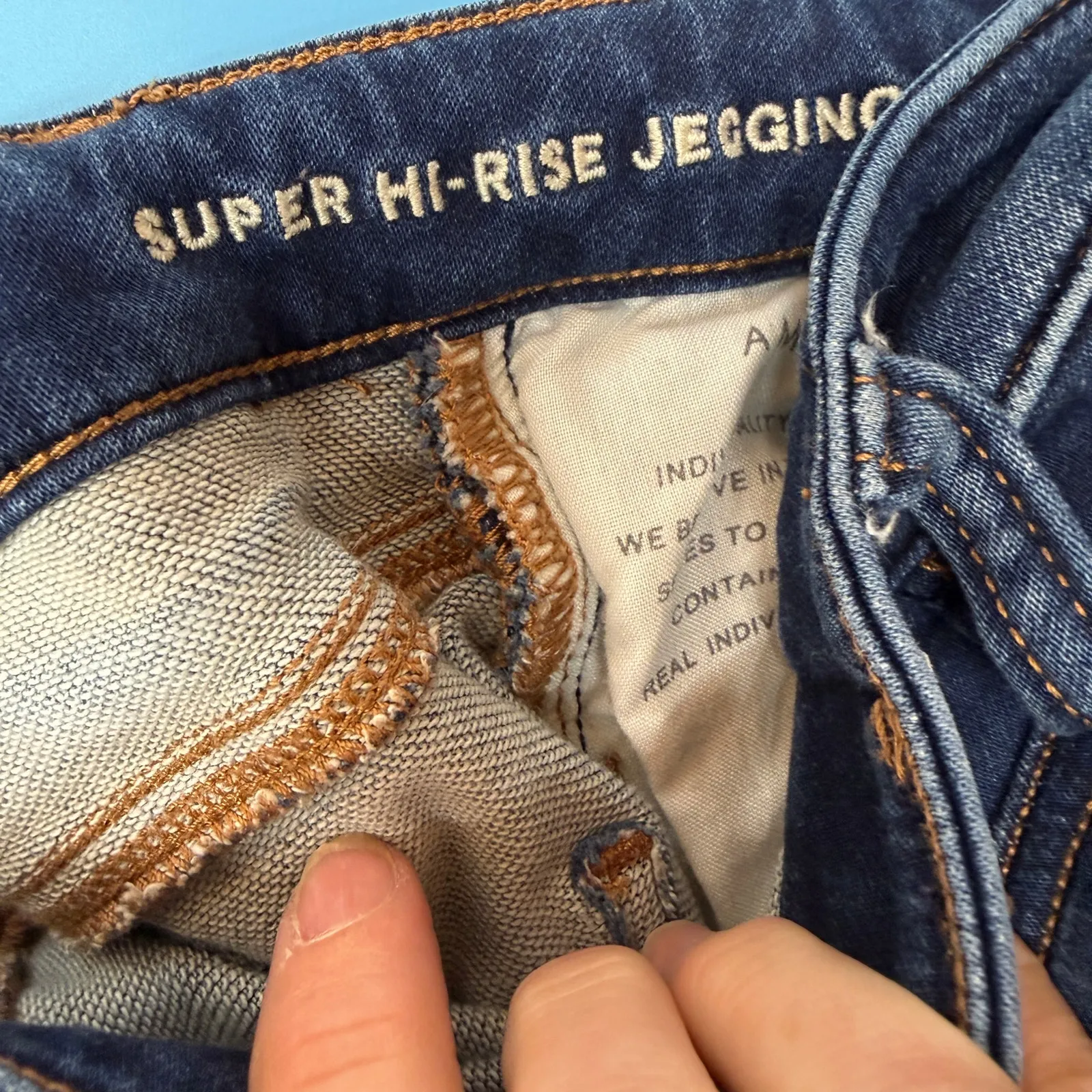 American Eagle AE Super Hi-Rise Jegging Next Level Stretch Size 4 Regular - Image 8