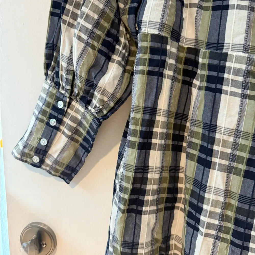 Veronica Beard Copelyn plaid cotton-blend shirt dress - Image 7