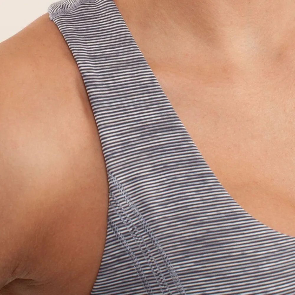 Lululemon Tank Top Women Gray Power Dance Stretch Racerback - Image 4