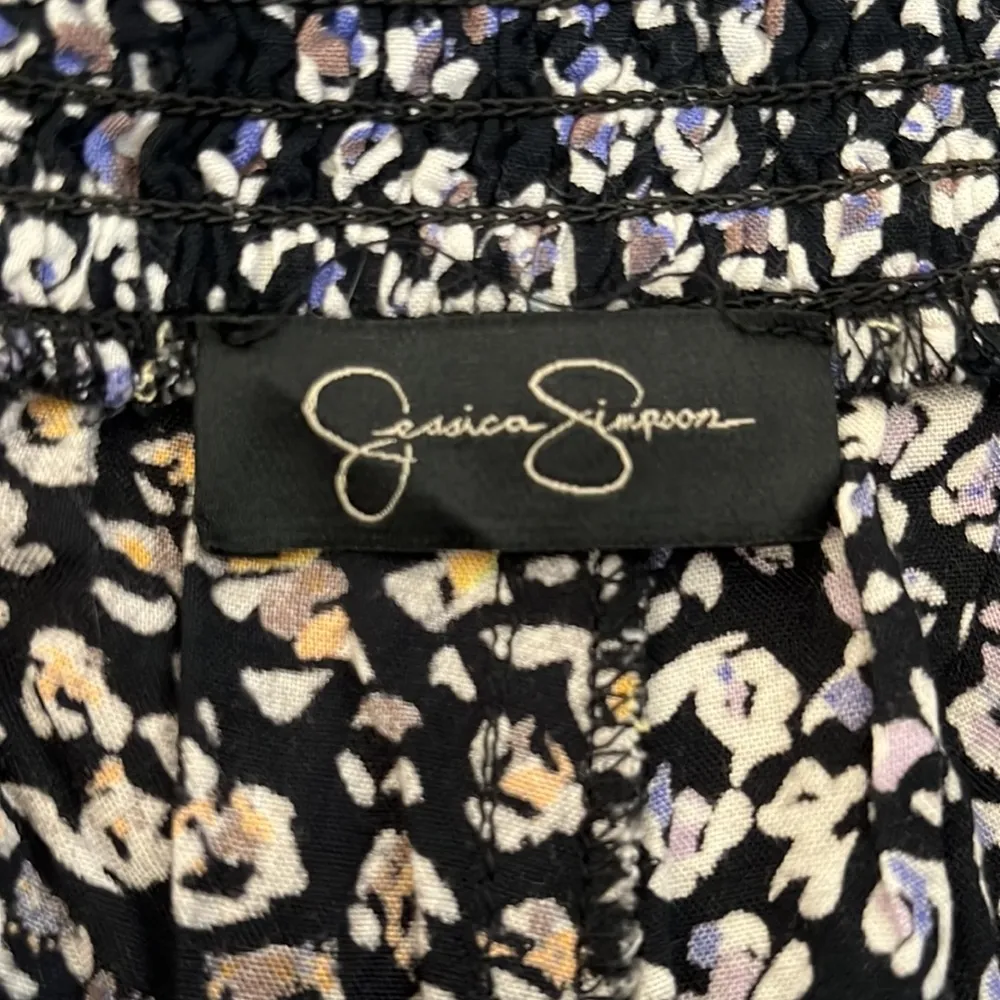 Jessica Simpson Shorts Black Floral Tie Front - Image 8