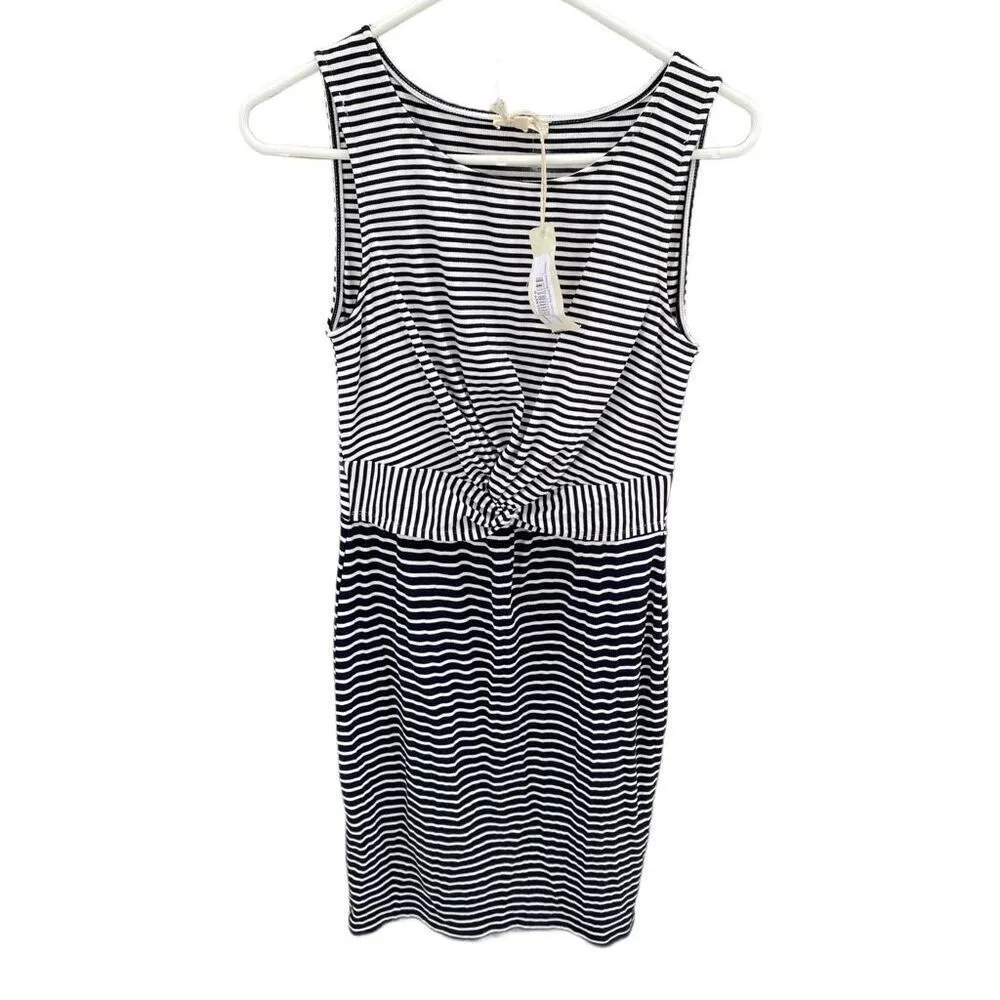 NWT Mystree size S twisted front striped ribbed dress - Image 2