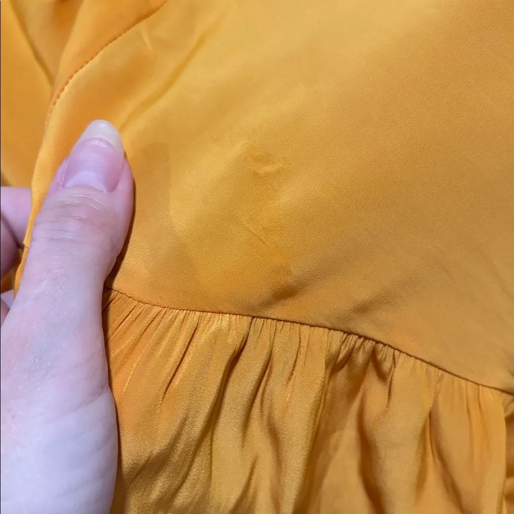 Ramy Brook Jodi Blouse Top in Tangerine Size Small - Image 9