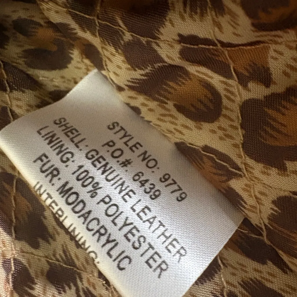 Vintage Margaret Godfrey Y2k Suede Faux Fur Jeweled Penny lane Coat Size Small Blue - Image 15