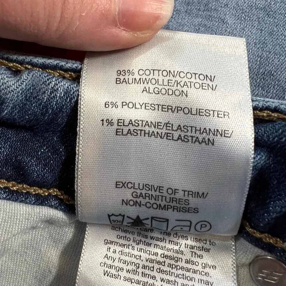 Silver Jeans Co Womens Denim Blue Jean Shorts Distressed Bermuda Length Size 20 - Image 8