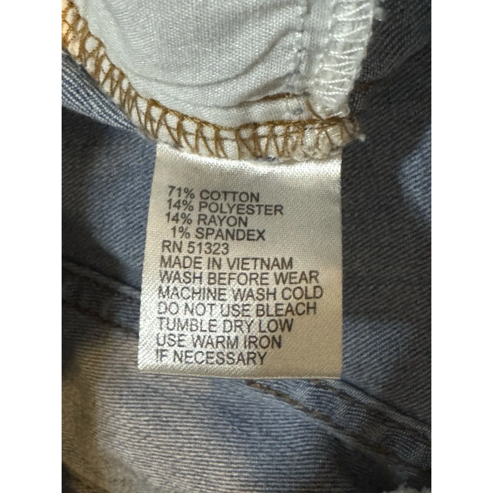 Cremieux Women’s Kick Flare Bootcut Light Wash Mid Rise Jeans Size 8 Blue - Image 6