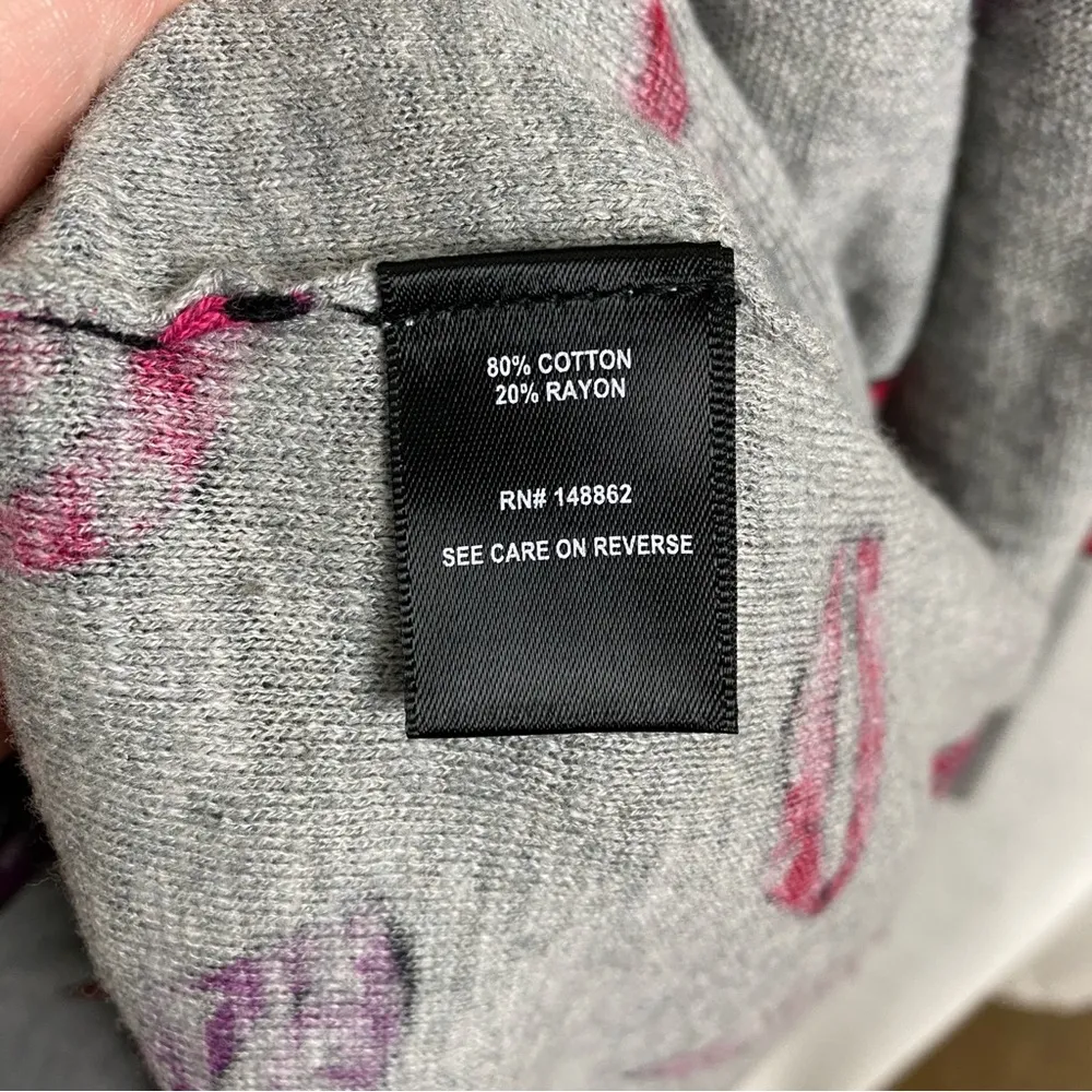 Torrid Gray Kisses Long Sleeve Slub Boyfriend Cardigan Sz.4 NWT - Image 12