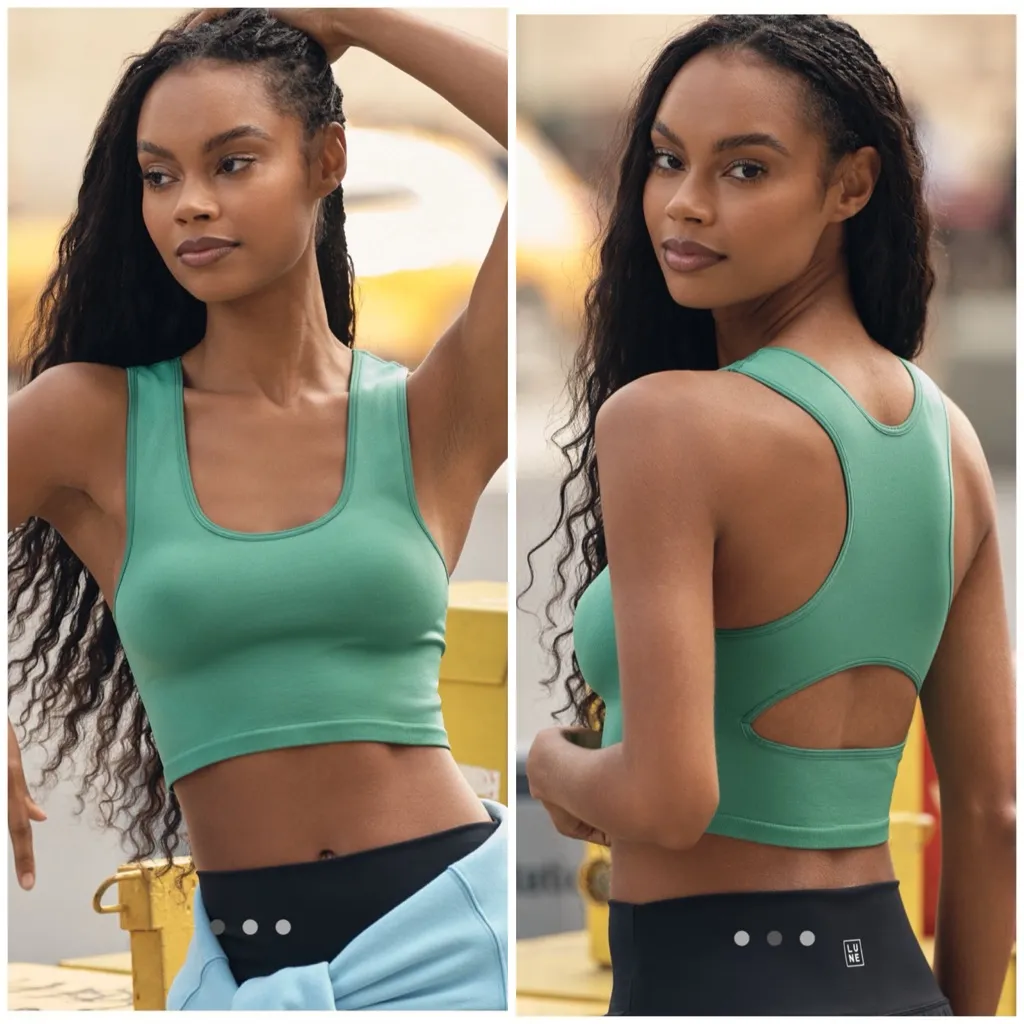 Anthropologie Racerback Crop Top Tank - Image 2