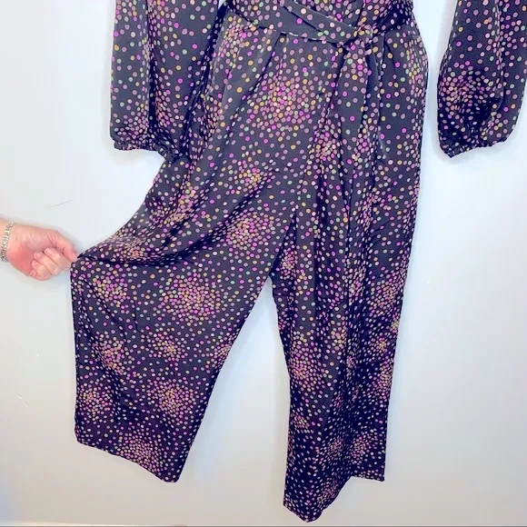 Kate Spade  Disco Dots Cropped‎ Jumpsuit Size 4 - Image 8