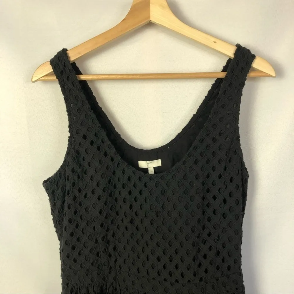 Joie Natrina Black Diamond Eyelet Lace Mini Dress M - Image 3