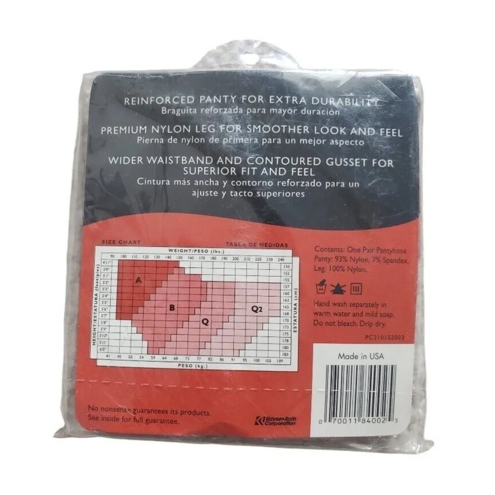 Vintage No Nonsense Nylons Regular Pantyhose Tan Reinforced Toe Size A NEW - Image 2