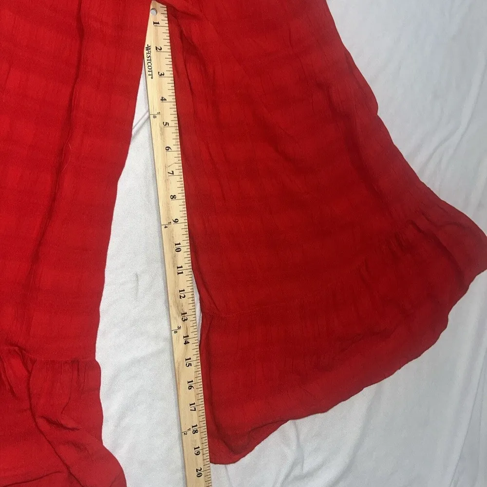 NWT Red Michael Stars Wide Leg Jumpsuit S Small Belted Wrap Front Cropped $228 - Image 13