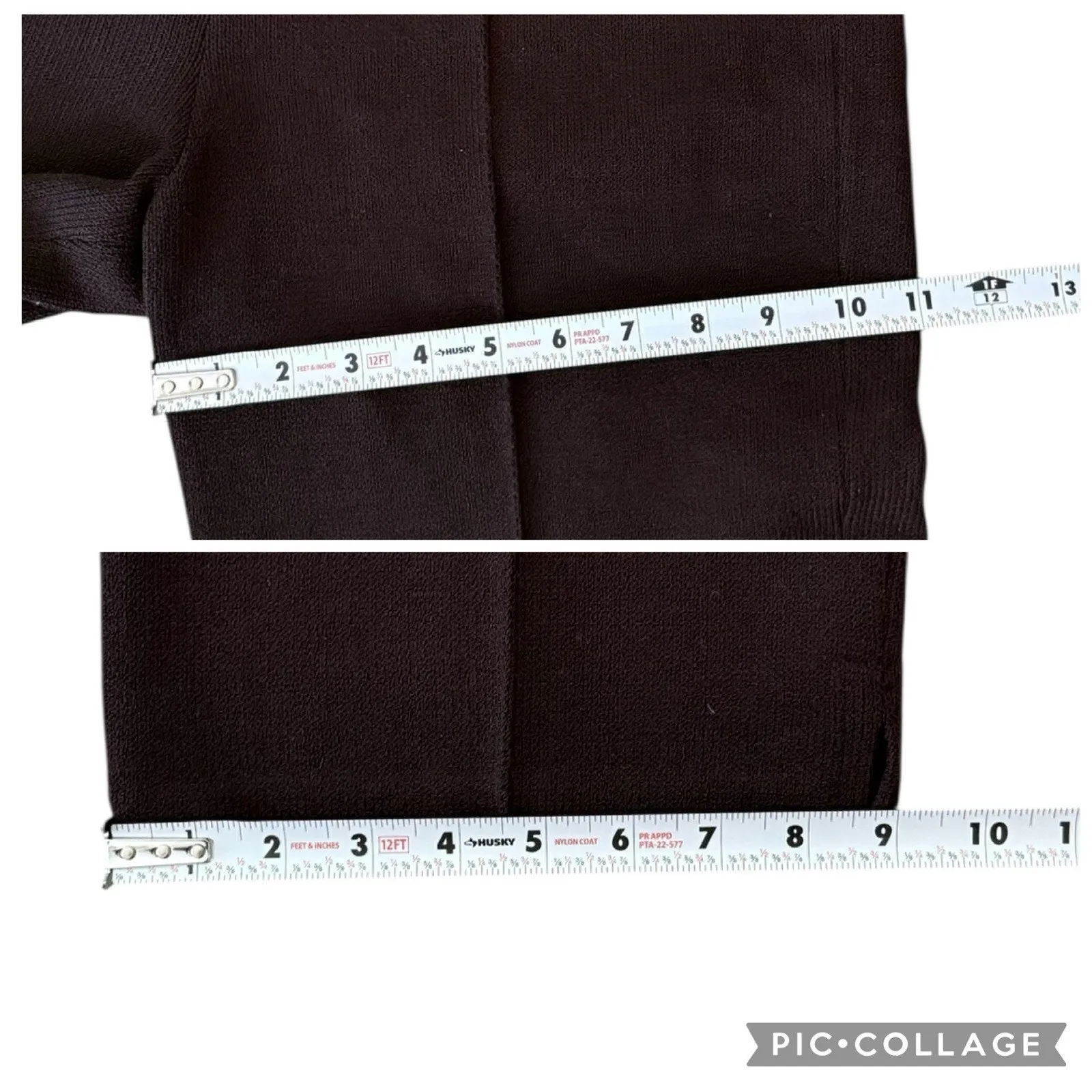 St John Santana Knit Pants Size 6 Brown Wide Straight Leg Quiet Luxury Capsule - Image 4