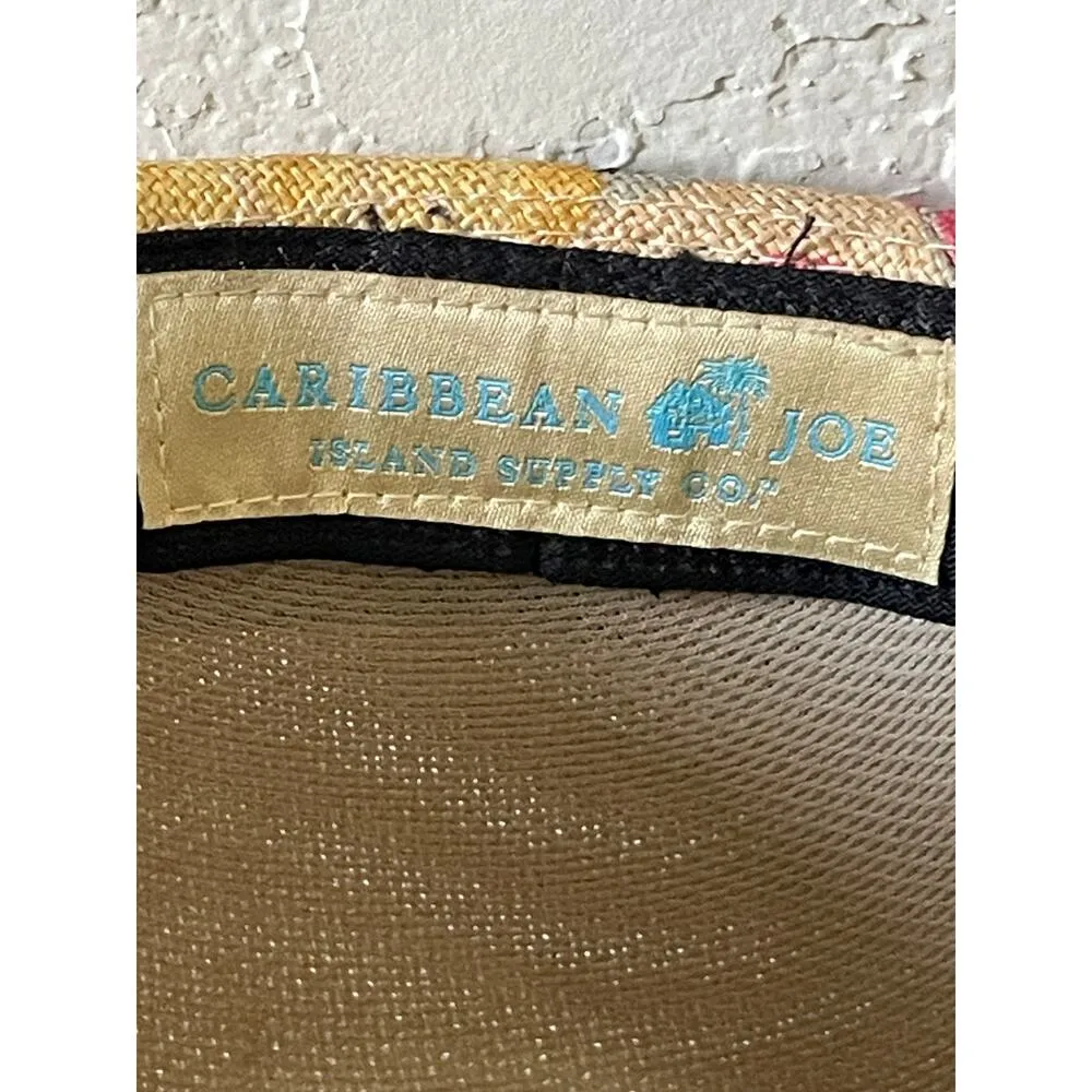 Caribbean Joe Floral Straw Fedora Beach Hat - Image 4