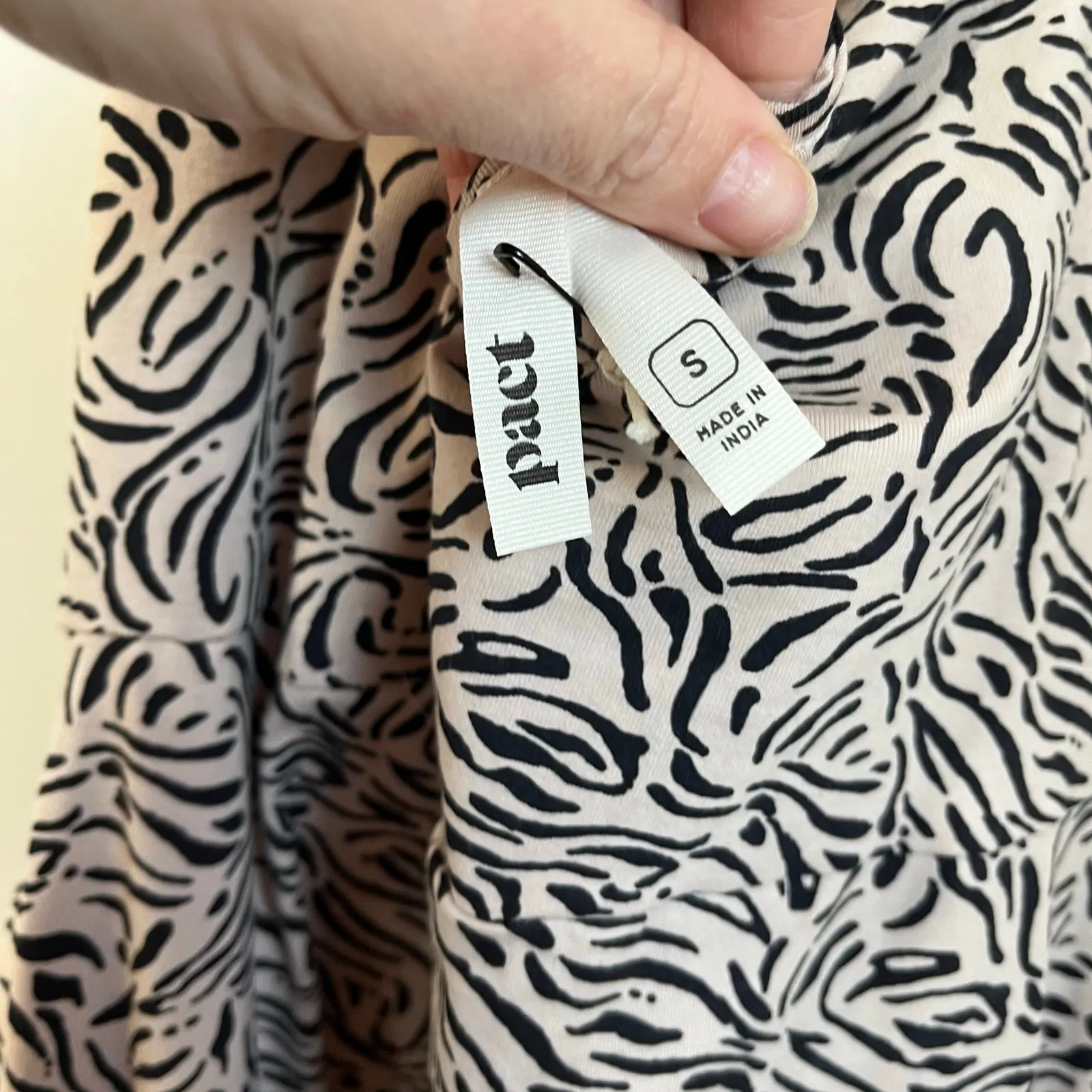 NWT Pact Organic Windswept Halter Dress Oat Maya Size Small - Image 5