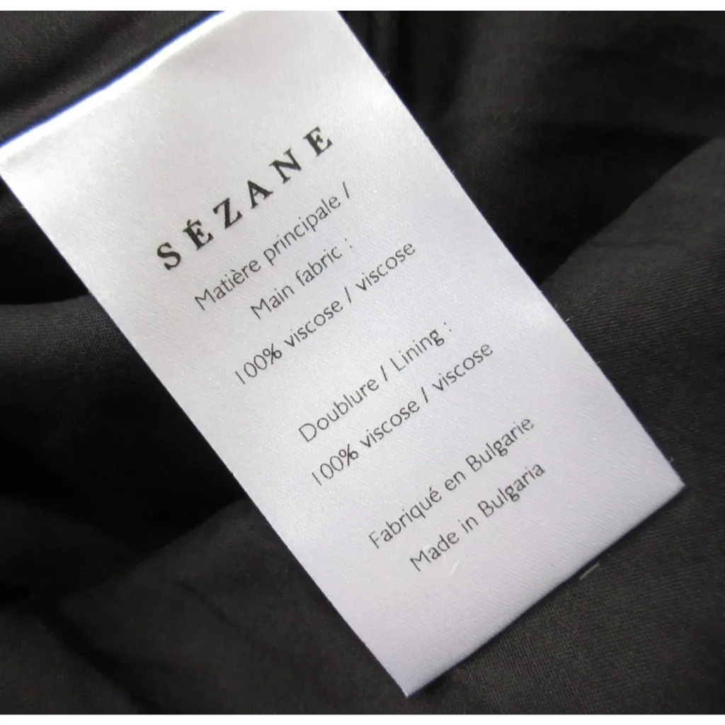 NWT Sezane Elie in Leopard Spotted Crepe Belted A-line Midi Skirt 36 / 4 - Image 7