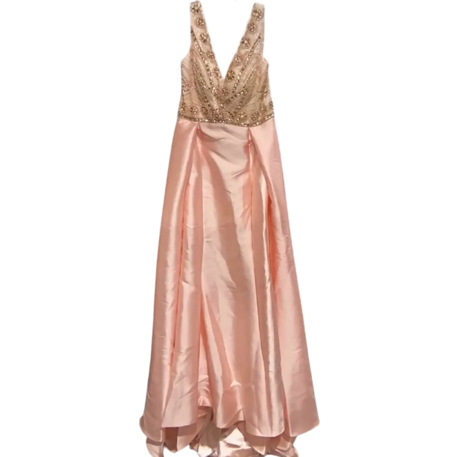 LUCCI LU Blush Pink Castle Couture Gown w/ A - Image 13