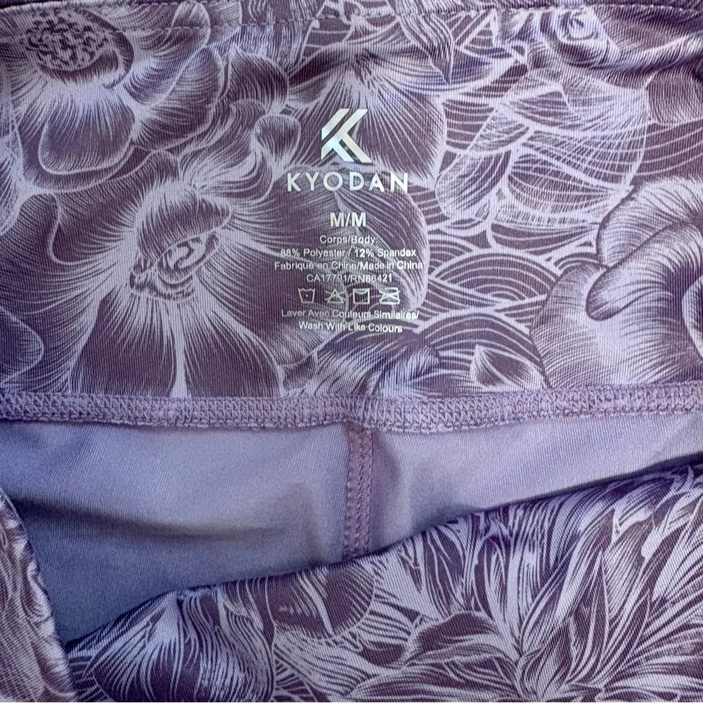 Kyodan Leggings Purple Floral - Image 4