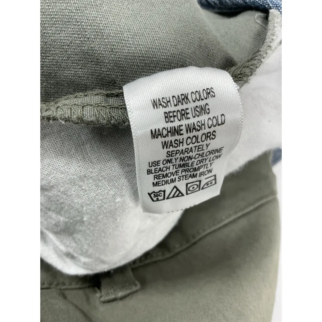 Womans Woman Within Chino Style Pants 16 W Army Green Excellent Condition - Image 4