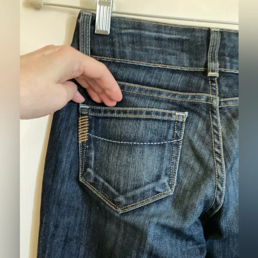 Paige Dark Wash Hidden Hills High Rise Bootcut Denim Jeans #O - Image 12